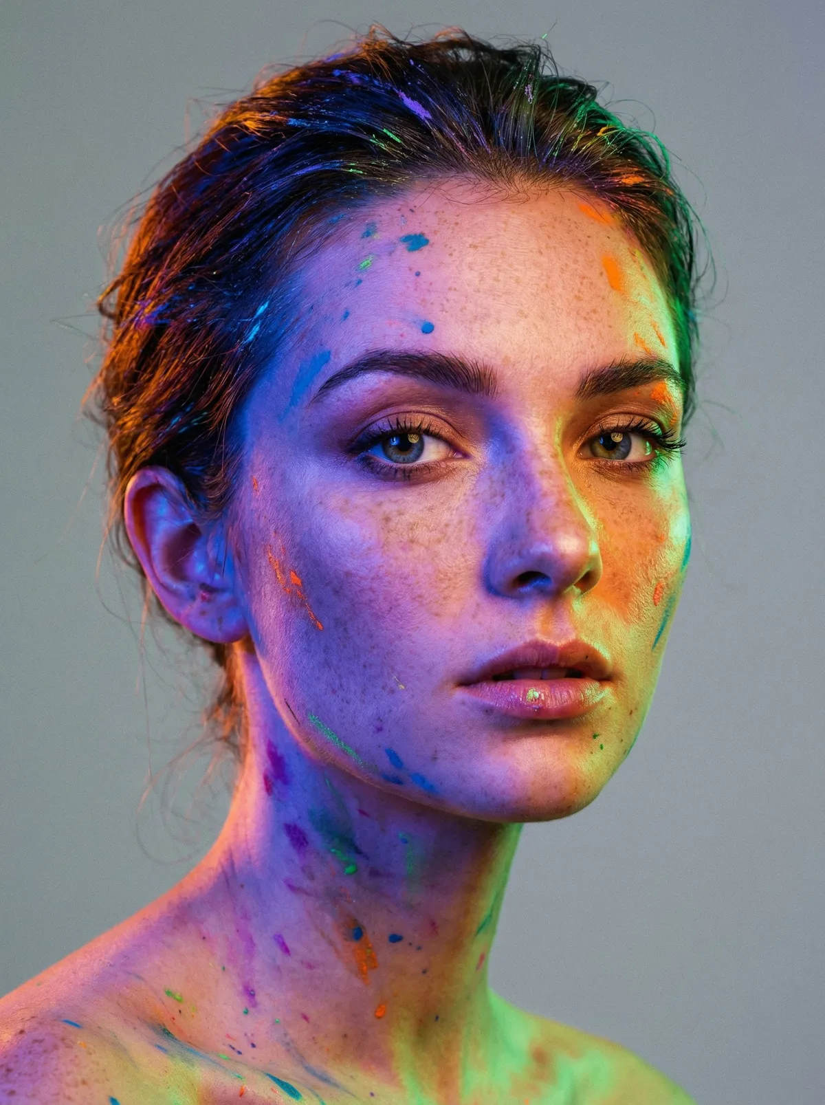 Портрет с креативным светом