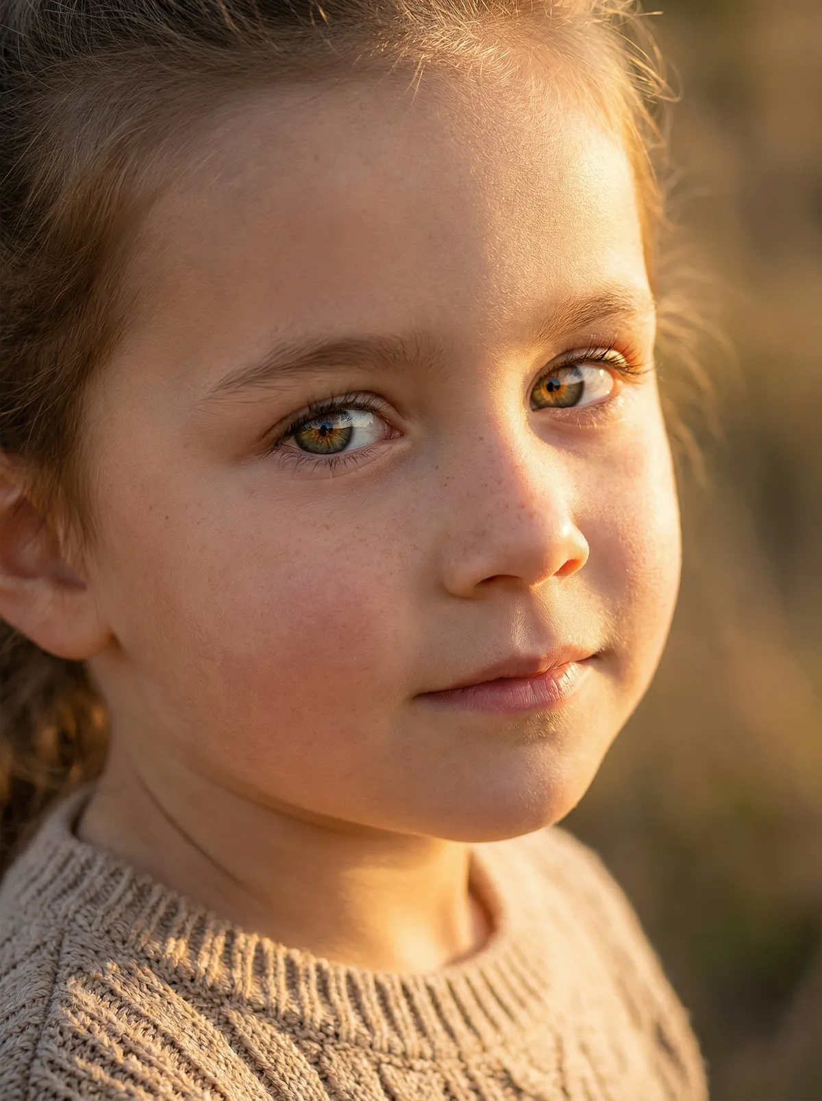 Ретушь детского портрета