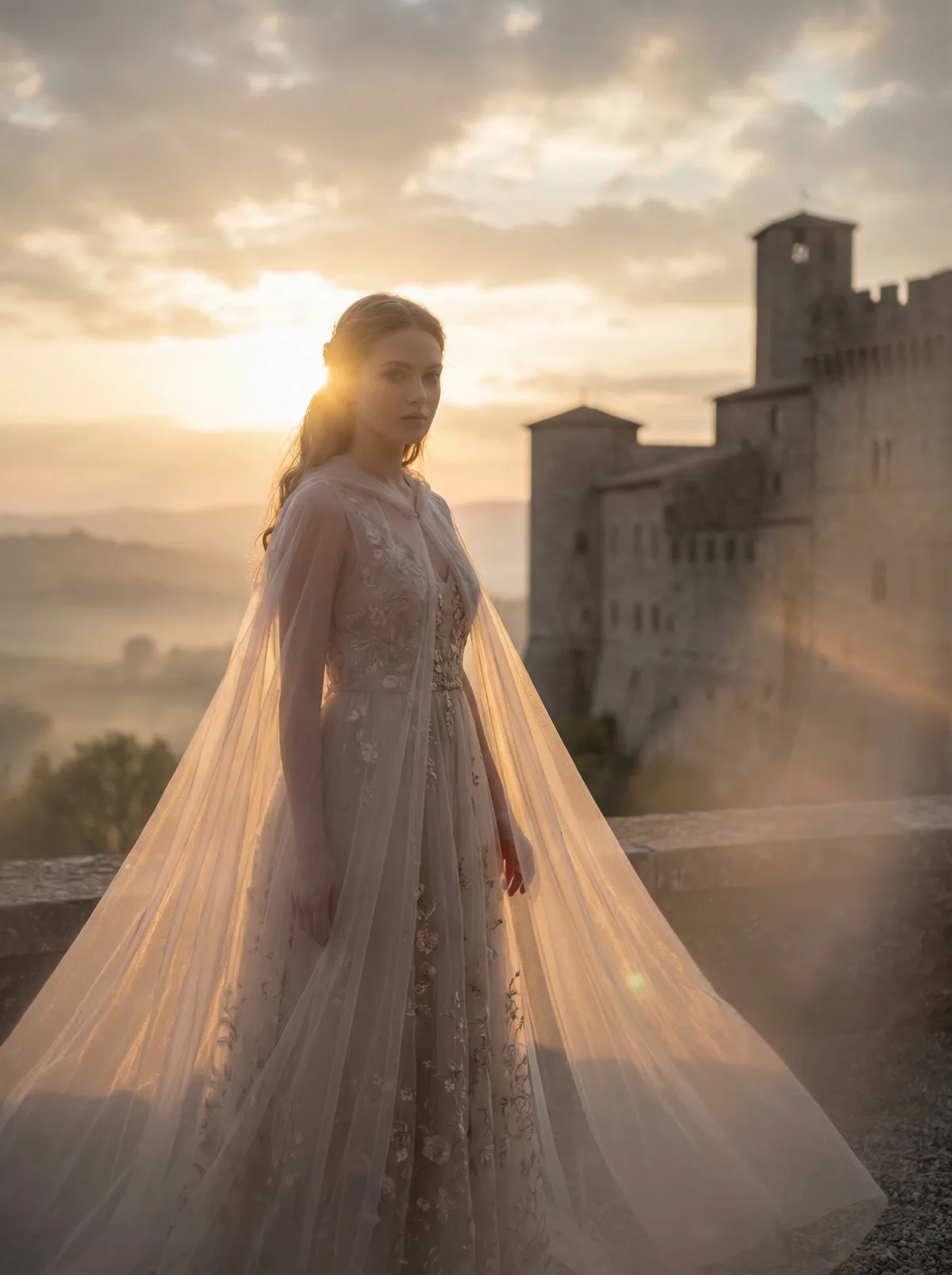 Принцесса с прозрачным плащом