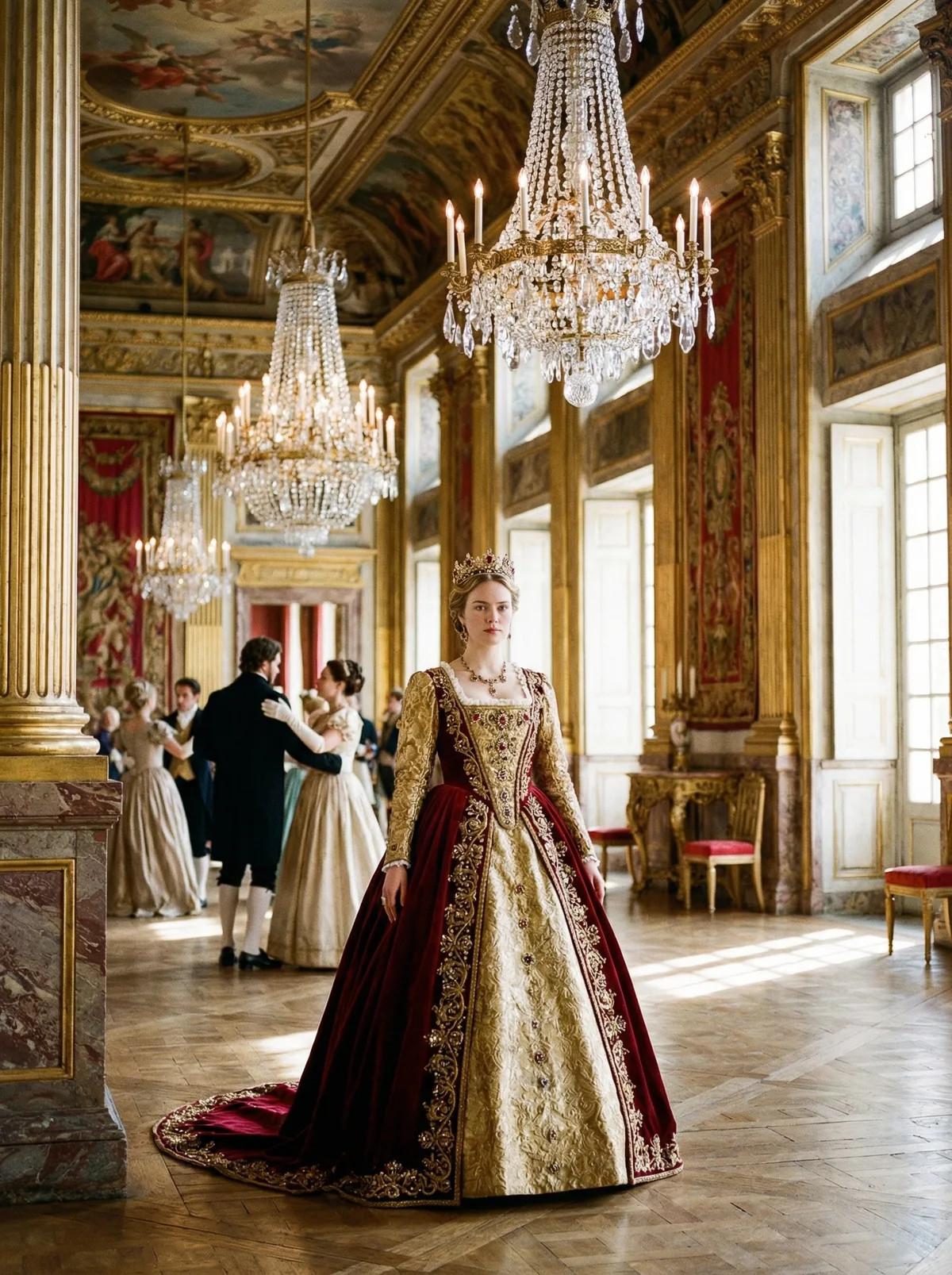 Королевская принцесса в бальном зале