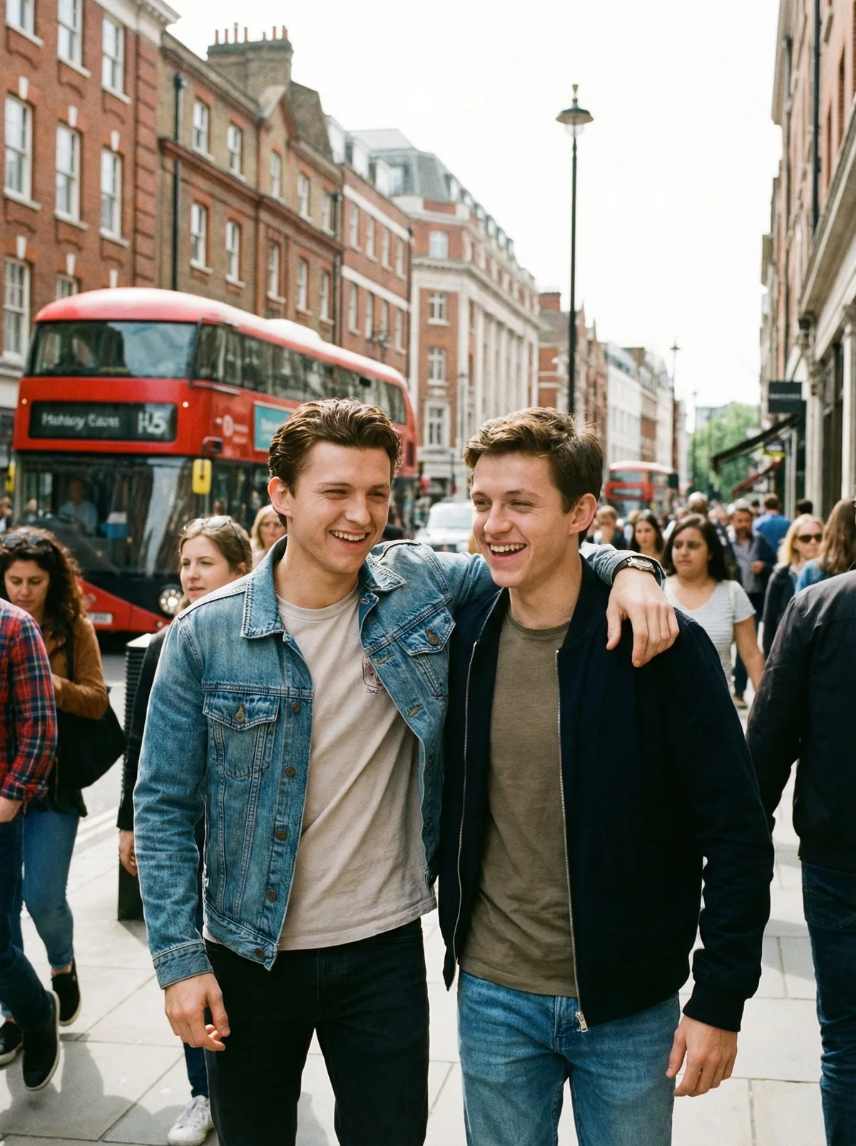 Парень рядом с Tom Holland