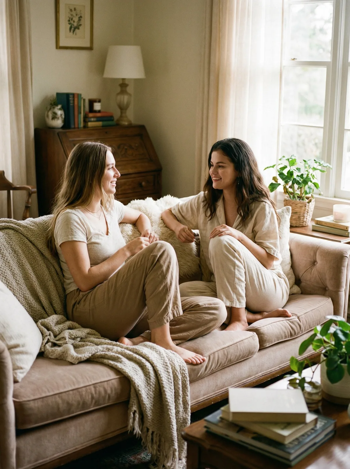 Девушка рядом с Selena Gomez