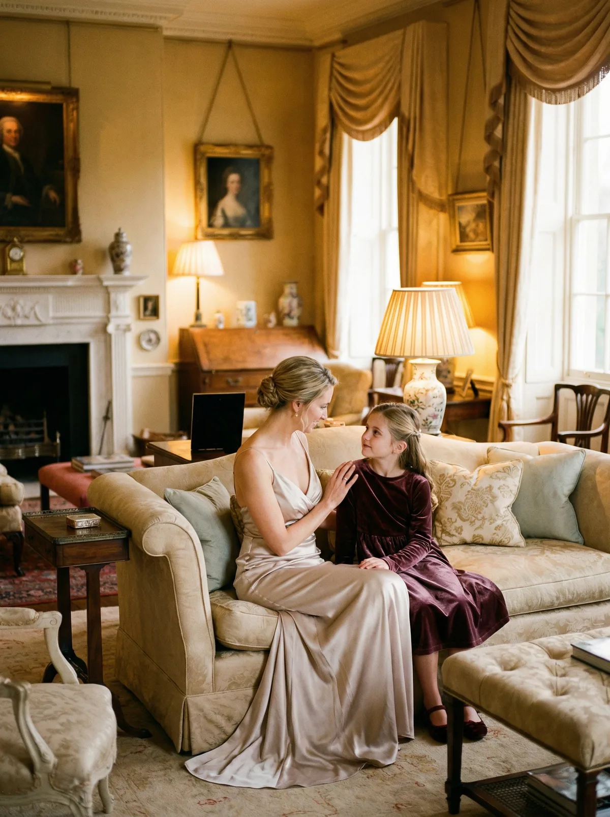 Мама и дочь в стиле luxury