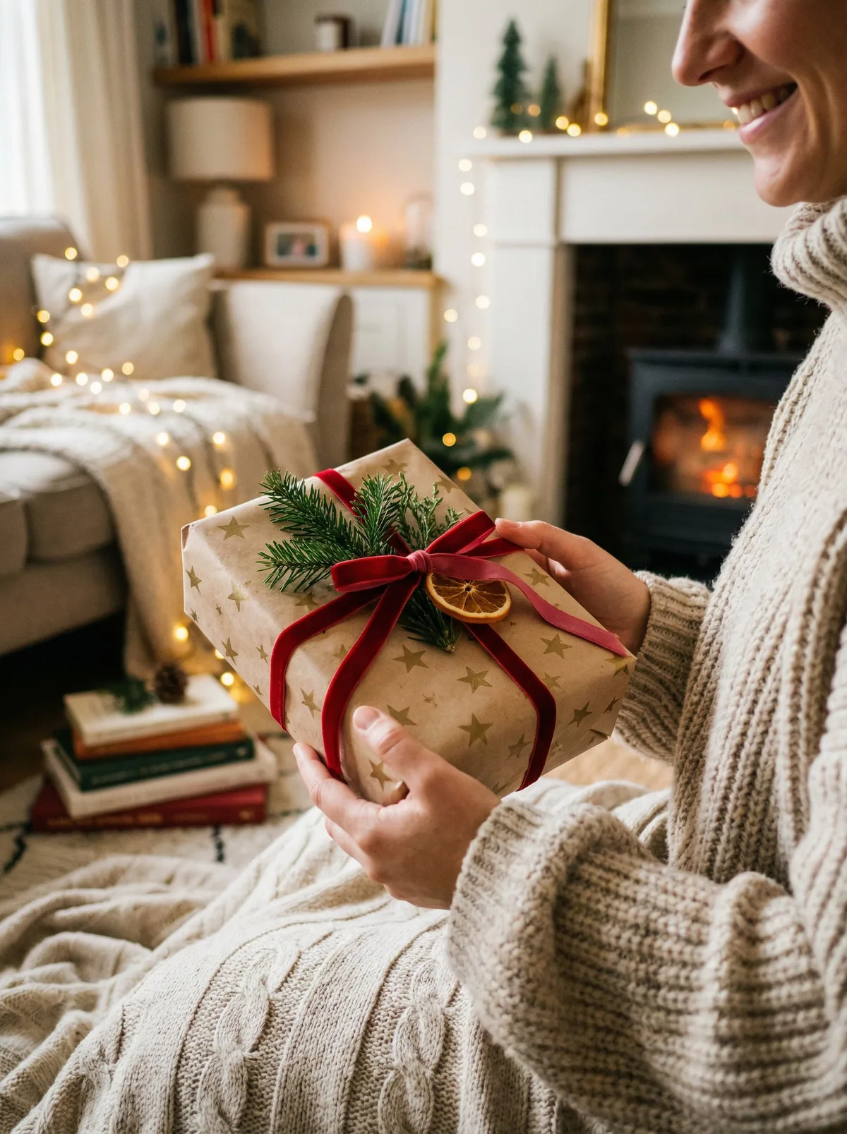 Человек держит подарок