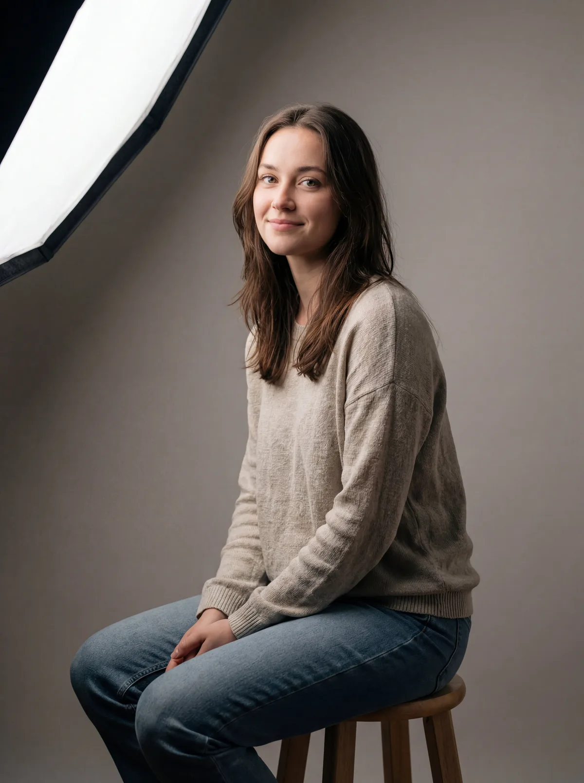 Профессиональная фотосессия девушки в студии