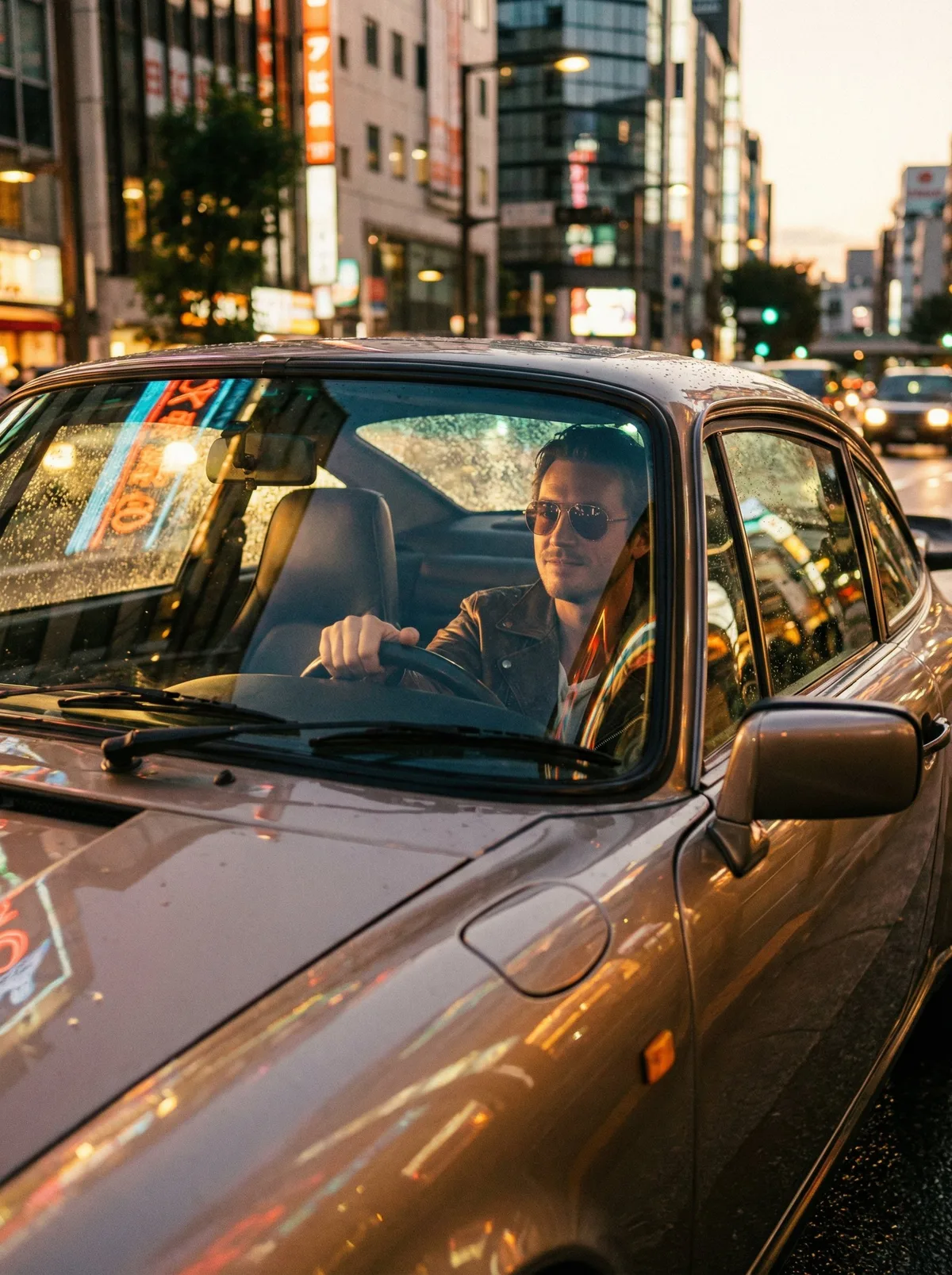 Мужчина за рулем автомобиля