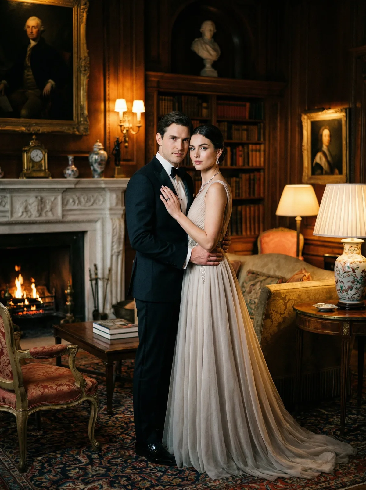 Портрет пары в стиле luxury