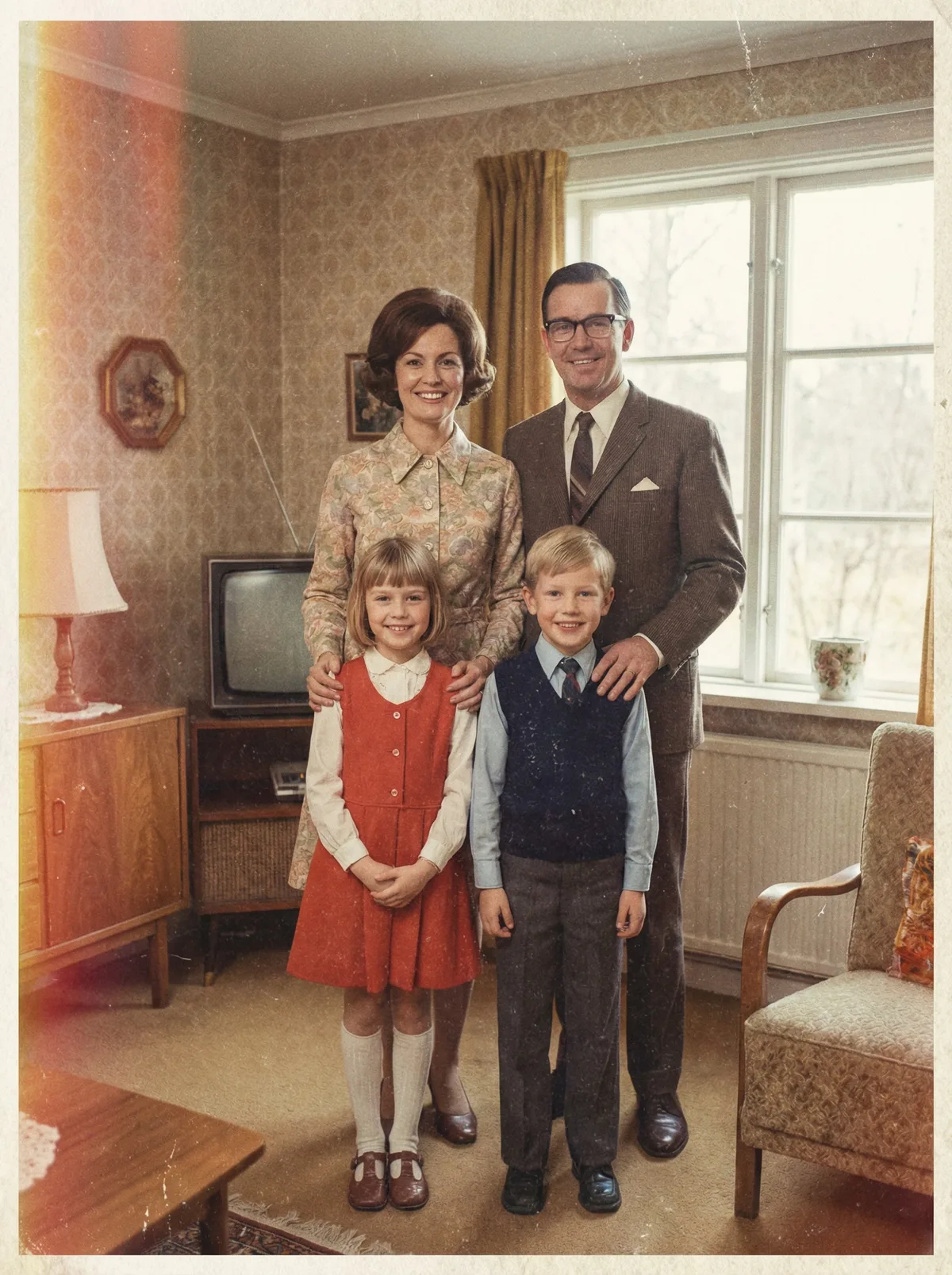 Семейный портрет в стиле vintage