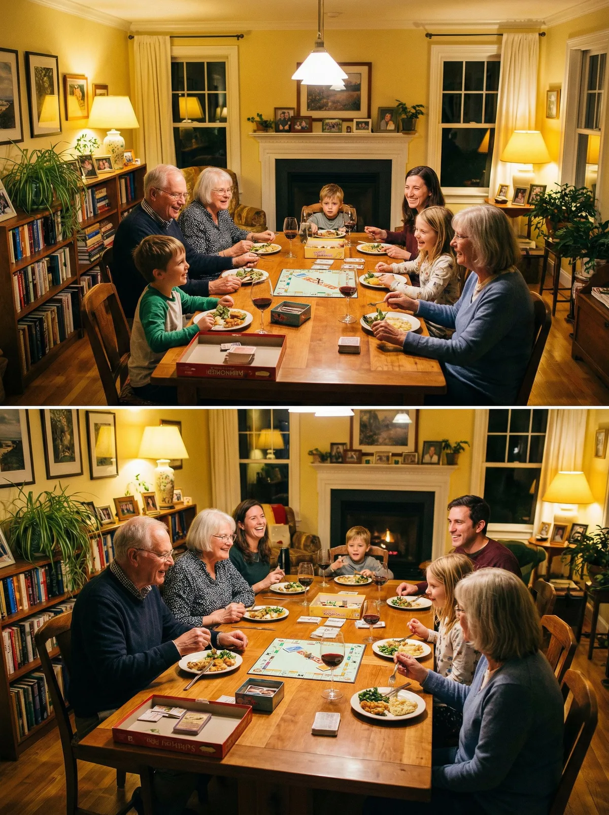 Семейная фотография дома