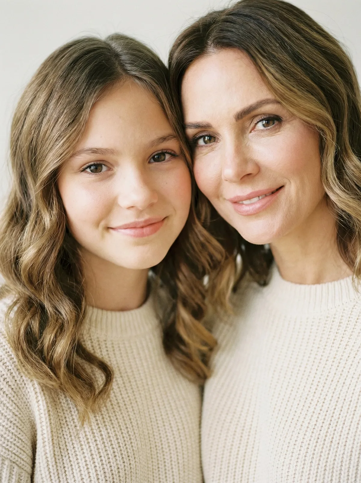 Портрет матери и дочери в одинаковом образе