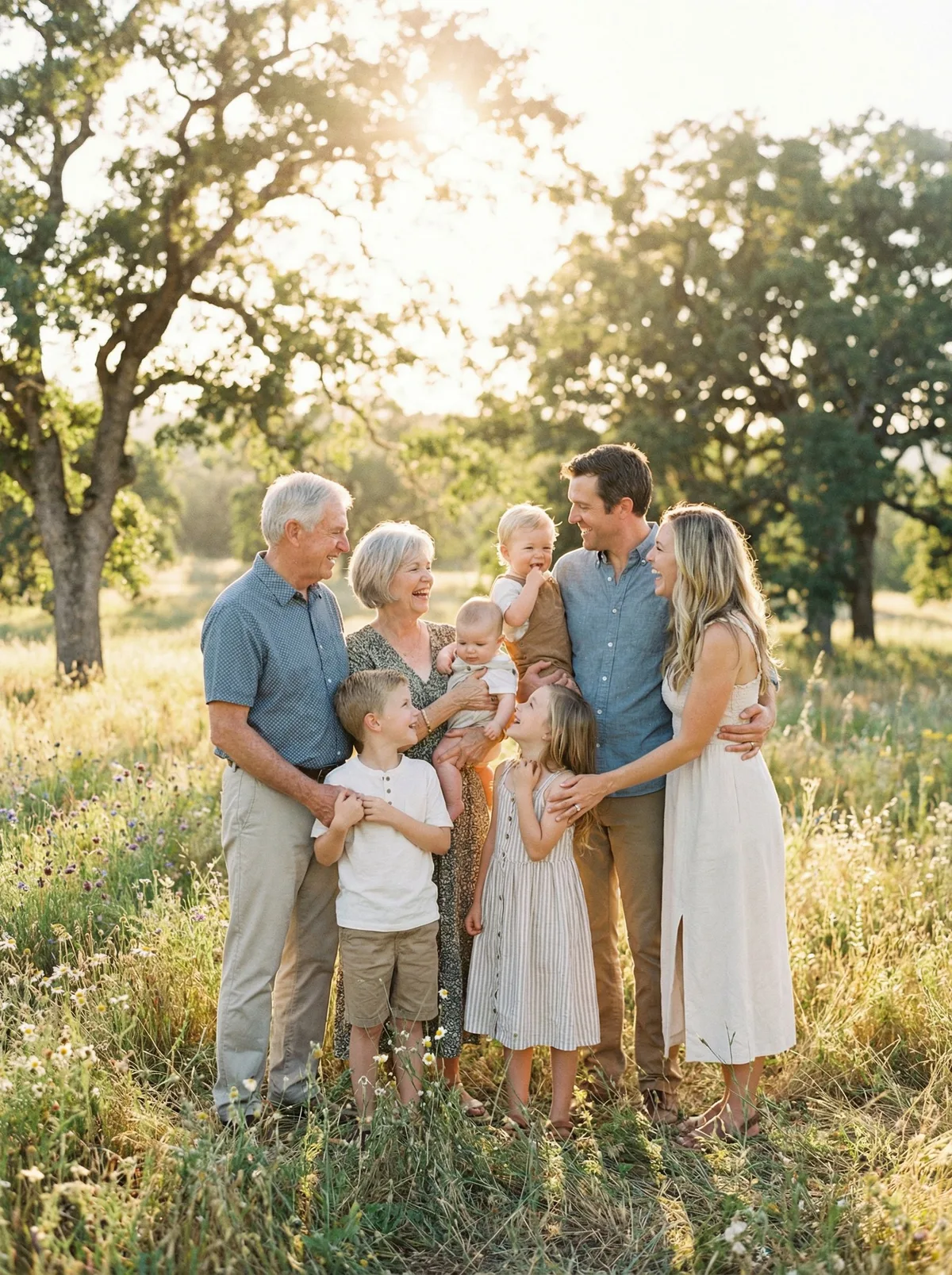 Семейный портрет на природе