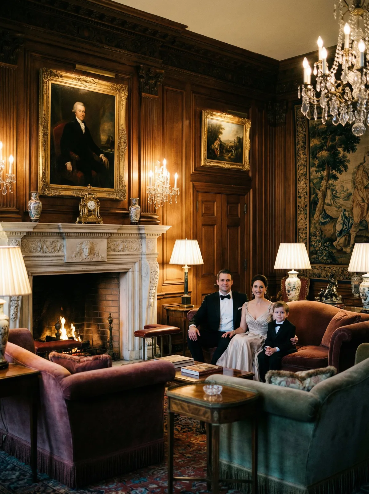 Семейный портрет в стиле luxury