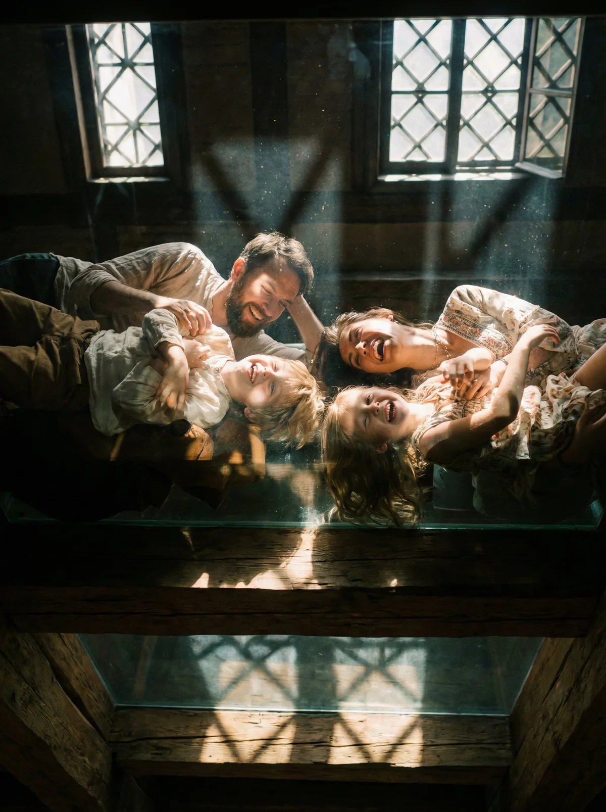 Креативная семейная фотосессия