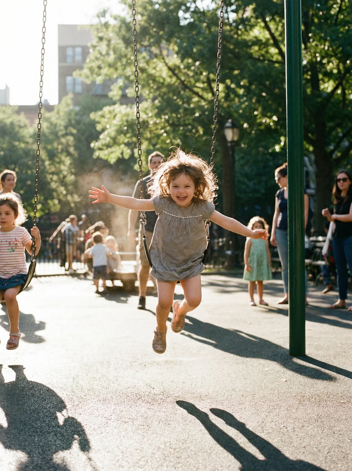 Ребенок на детской площадке
