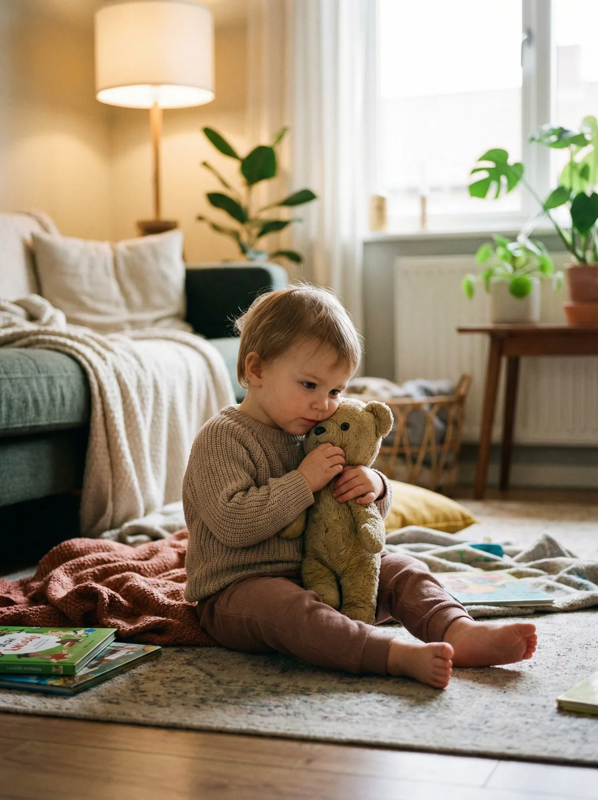 Ребенок с игрушкой в руках